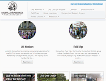 Tablet Screenshot of louisvillehomeschool.org